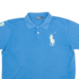 POLO RALPH LAUREN Mens Polo Shirt Blue XL Online Sale