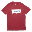 LEVI S Mens T-Shirt Red S Discount