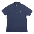 REPLAY Mens Polo Shirt Blue L Hot on Sale