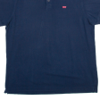 LEVI S Standard Mens Polo Shirt Blue M For Cheap