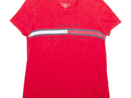 TOMMY HILFIGER Relaxed Fit Mens T-Shirt Red S Online Hot Sale