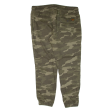 ANGELO LITRICO Camo Mens Trousers Green Regular Tapered W39 L28 Online now