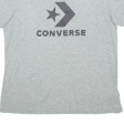 CONVERSE Classic Fit Mens T-Shirt Grey L For Discount