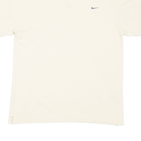 NIKE Mens Polo Shirt Cream XL For Discount