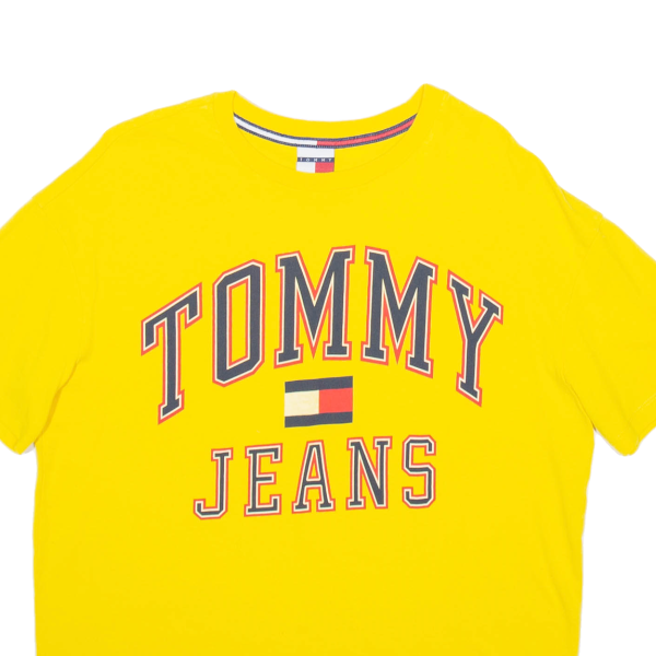 TOMMY HILFIGER JEANS Mens T-Shirt Yellow M Online now