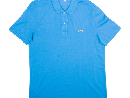 LACOSTE Slim Fit Mens Polo Shirt Blue XL Discount