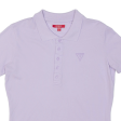 GUESS Womens Polo Shirt Purple M Online Hot Sale