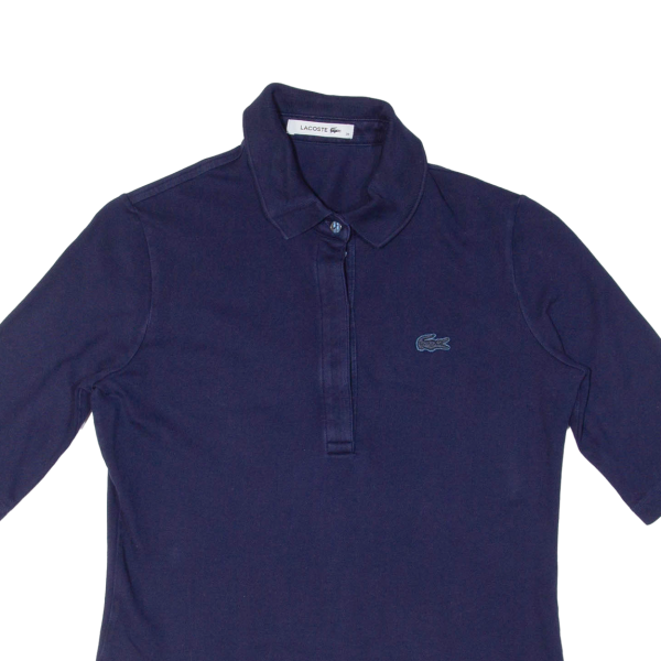 LACOSTE Girls Polo Shirt Blue 3 4 Sleeve M Online Hot Sale