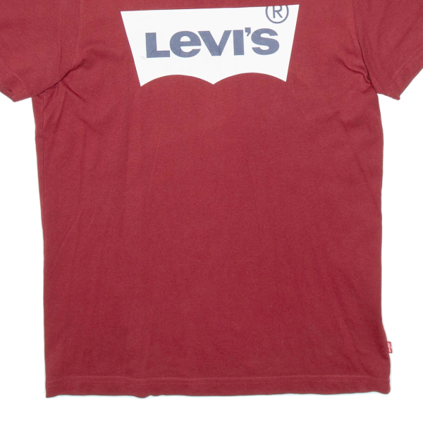 LEVI S Mens T-Shirt Red S Discount