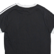 ADIDAS Womens T-Shirt Black UK 8 Online