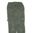 ENGELBERT STRAUSS Cargo Double-knee Workwear Girls Trousers Green Tapered W24 L28 Supply