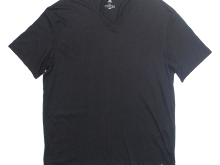 ADIDAS Mens T-Shirt Black V-Neck XL For Discount