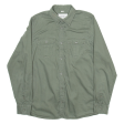 CARHARTT Robbins Mens Plain Shirt Green Long Sleeve M Online Sale