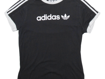 ADIDAS Womens T-Shirt Black UK 8 Online