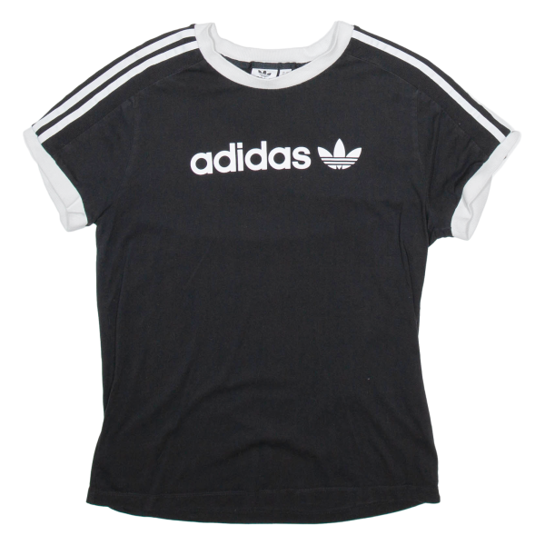 ADIDAS Womens T-Shirt Black UK 8 Online