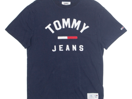 TOMMY HILFIGER Mens T-Shirt Blue USA S For Cheap