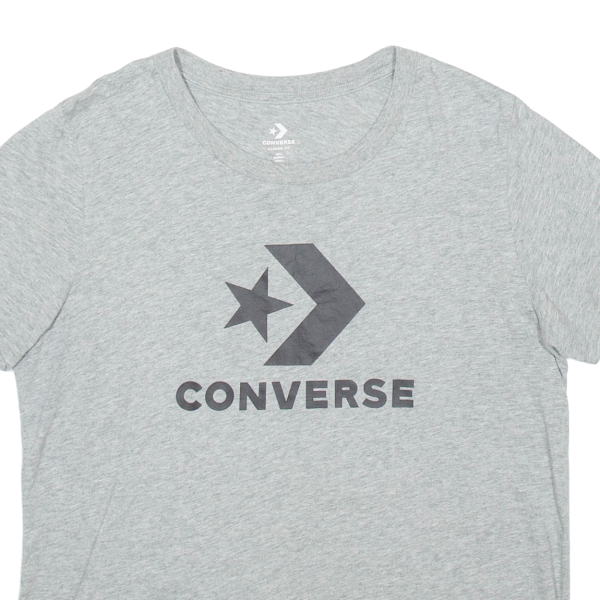 CONVERSE Classic Fit Mens T-Shirt Grey L For Discount