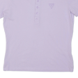 GUESS Womens Polo Shirt Purple M Online Hot Sale