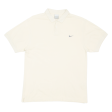 NIKE Mens Polo Shirt Cream XL For Discount