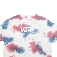 VANS Cropped Womens Tie Dye T-Shirt White XS on Sale