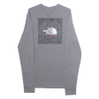 THE NORTH FACE Mens T-Shirt Grey Long Sleeve XS Fashion