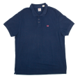 LEVI S Standard Mens Polo Shirt Blue M For Cheap