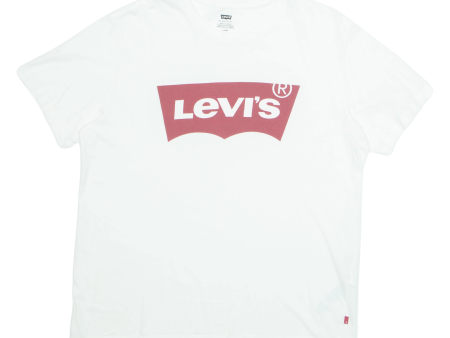 LEVI S Mens T-Shirt White L Hot on Sale