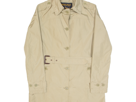 WOOLRICH Womens Overcoat Coat Beige S For Sale