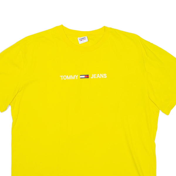 TOMMY HILFIGER Mens T-Shirt Yellow L Online now