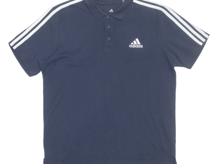 ADIDAS Mens Polo Shirt Blue M Online