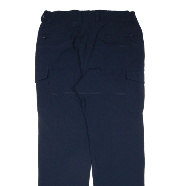 Cargo Mens Trousers Blue Loose Straight W36 L33 For Cheap