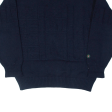 CLIPPER Navy Mens Jumper Blue 90s Tight Knit L Online now