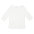 DKNY Womens Jumper White Tight Knit 3 4 Sleeve L on Sale