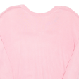 GANT Cropped Womens Jumper Pink V-Neck Tight Knit S Supply