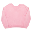 GANT Cropped Womens Jumper Pink V-Neck Tight Knit S Supply