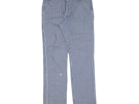 VANS Striped Mens Trousers Blue Regular Straight W31 L32 Discount