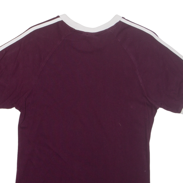 ADIDAS Mens T-Shirt Maroon S on Sale