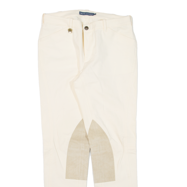 RALPH LAUREN Womens Trousers Cream Slim Tapered W28 L28 Supply