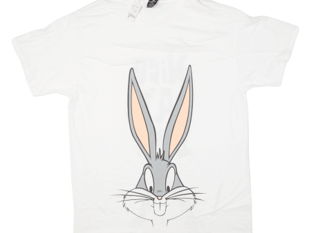 WARNER BROS Studio Store Bugs Bunny Mens T-Shirt White USA XL For Sale