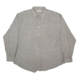 WEST SIDE Mens Shirt Grey Check Long Sleeve 2XL Supply