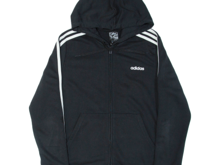 ADIDAS 16-18 Yrs Boys Black Hoodie Full Zip L Online