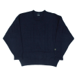 CLIPPER Navy Mens Jumper Blue 90s Tight Knit L Online now