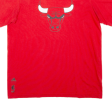 ADIDAS Chicago Bulls Mens T-Shirt Red USA L Online Hot Sale