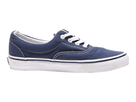 VANS Low Top Trainers Blue Canvas Mens UK 5 Online Sale