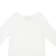 DKNY Womens Jumper White Tight Knit 3 4 Sleeve L on Sale