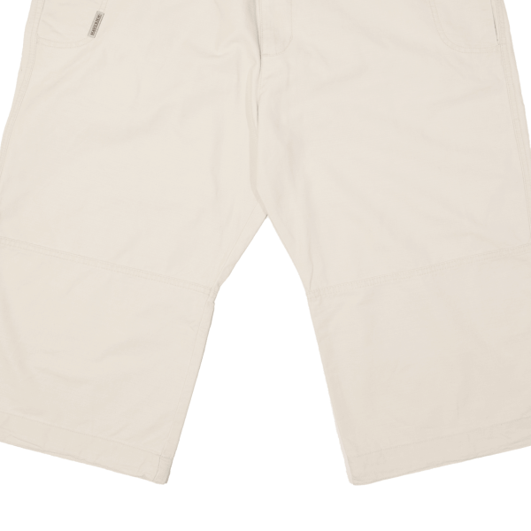 MAVERICK Mens Casual Shorts Cream Classic XL W38 For Sale