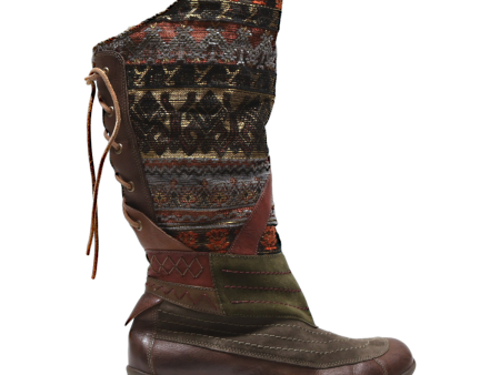 THINK! High Boots Brown Synthetic Womens UK 6 Online Sale