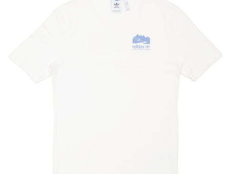 ADIDAS Adventure Mens T-Shirt White S Fashion