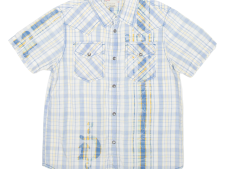 DIESEL Boys Shirt Blue Check L For Discount