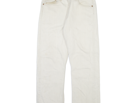 LEVI S 501 Jeans Mens Cream Regular Straight W33 L28 Online Hot Sale